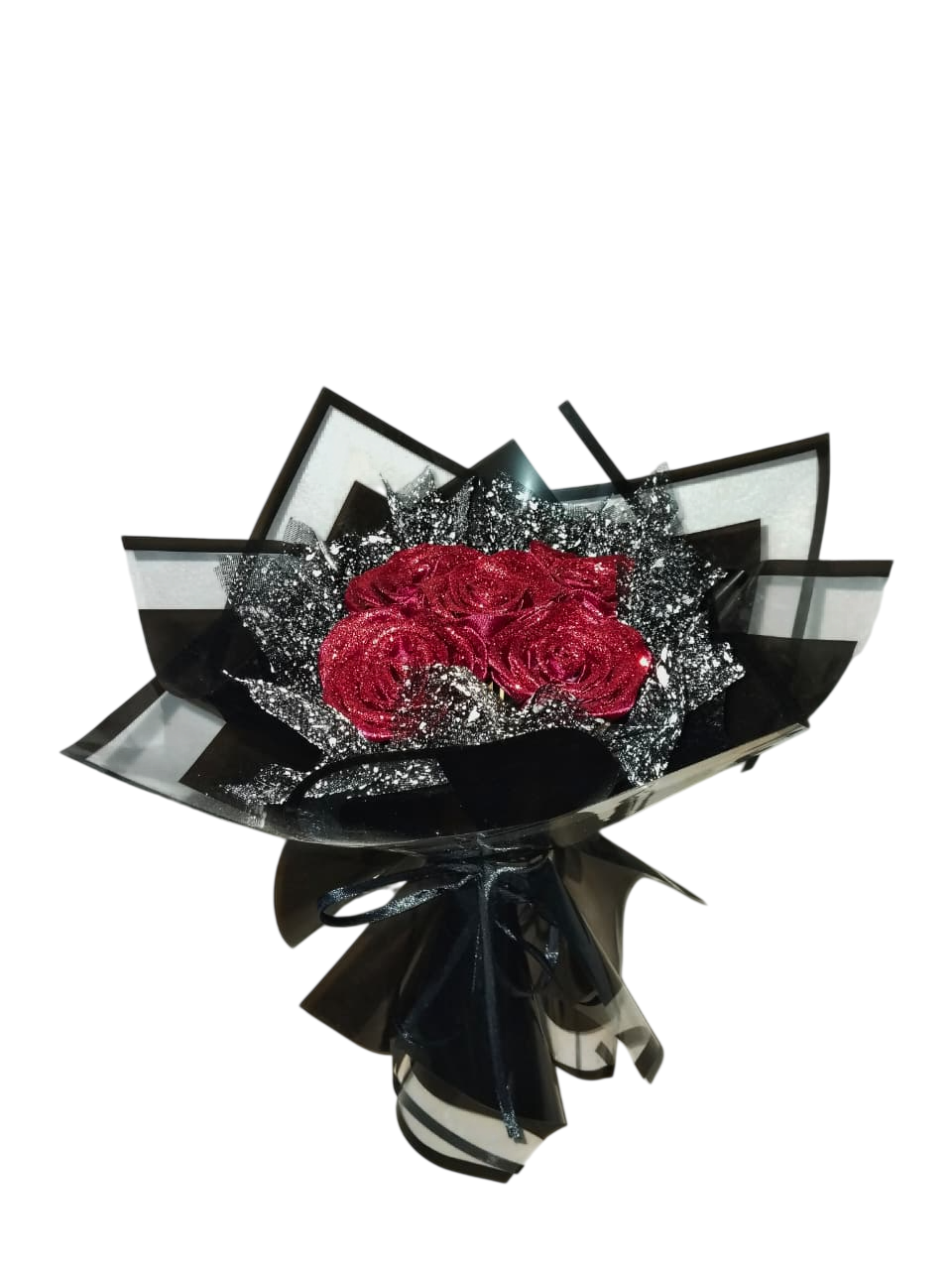 Buket Pita Satin+Glitter (medium)